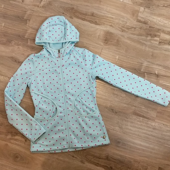 ❄️3/$25 BURTON Blue and Red Zip-Up Hoodie Jacket - Picture 1 of 12